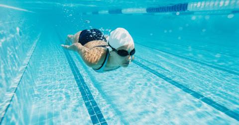 Mikey Swimming